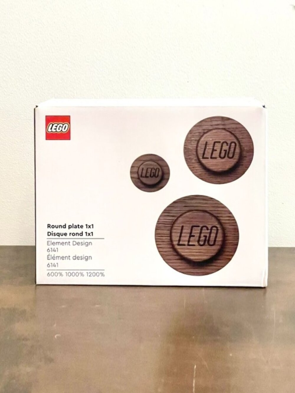 LEGO 5007112 Wooden Wall Hanger Set Dark Oak NIB New in Hand